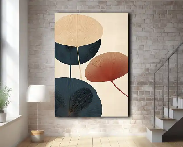 Tropikalne liście - Plakat - Loft, Minimalizm Super okazja