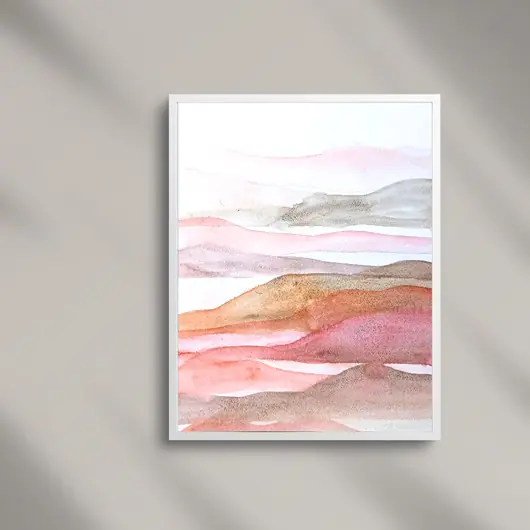 Tani Akwarela Górski pejzaż oryginalny obraz 300g A3 30x40 cm