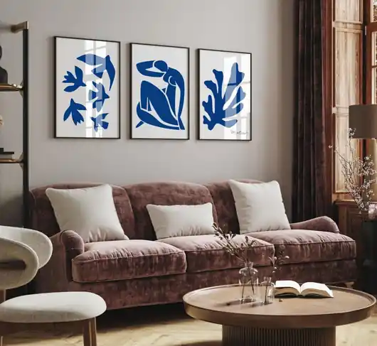 Premium ZESTAW 3 PLAKATÓW Matisse sztuka abstrakcyjna