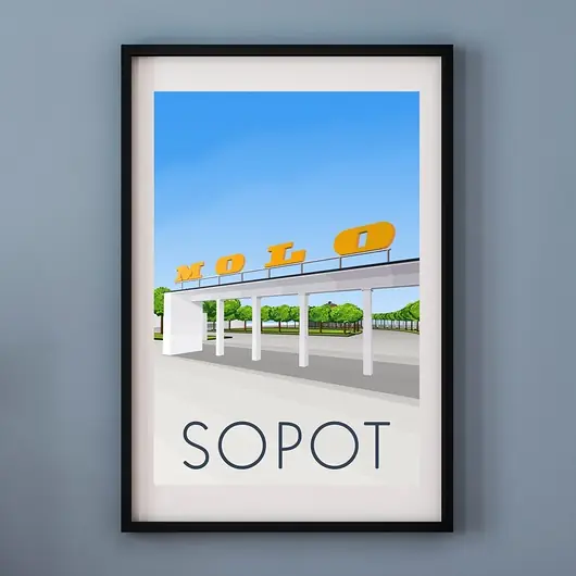 Nowość Plakat SOPOT MOLO