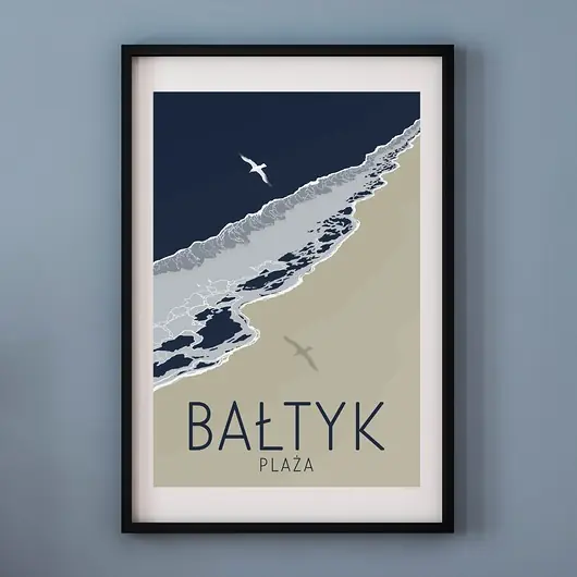 Obniżka ceny Plakat BAŁTYK PLAŻA