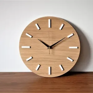 30 cm, zegar ścienny DĄB, nowoczesny zegar Dostępne od ręki