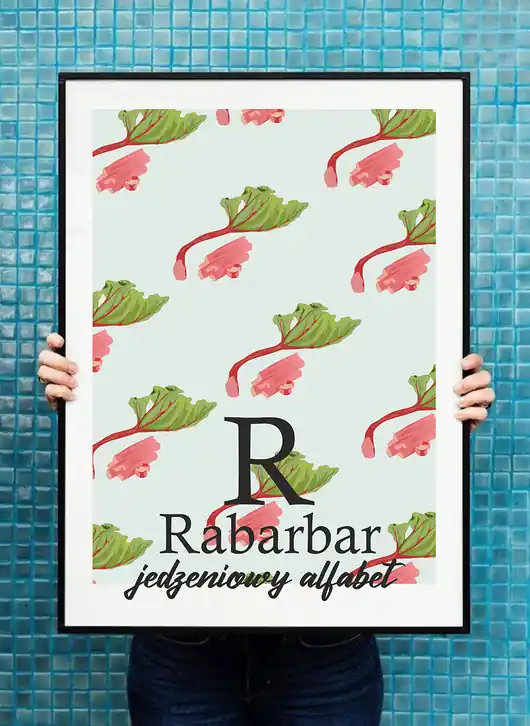 Popularny Plakat rabarbar