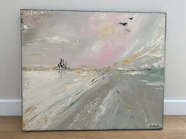 Invernal / abstrakcja na płótnie / oryginał by Magda Kubiak Wybór klientów