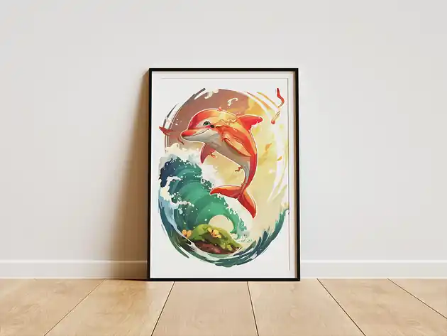 Najlepsza cena Plakat -Delfin UM