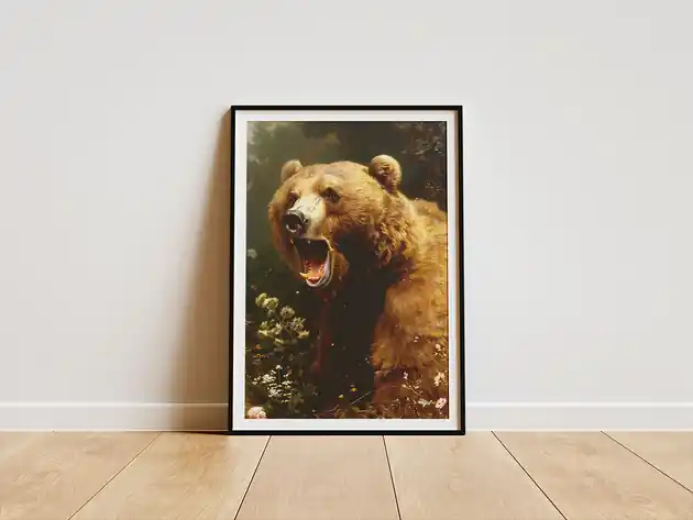 Plakat -Grizzly Dostępne od ręki