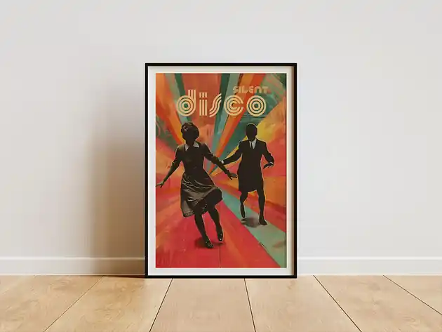 Plakat - Silent disco Hit sprzedaży