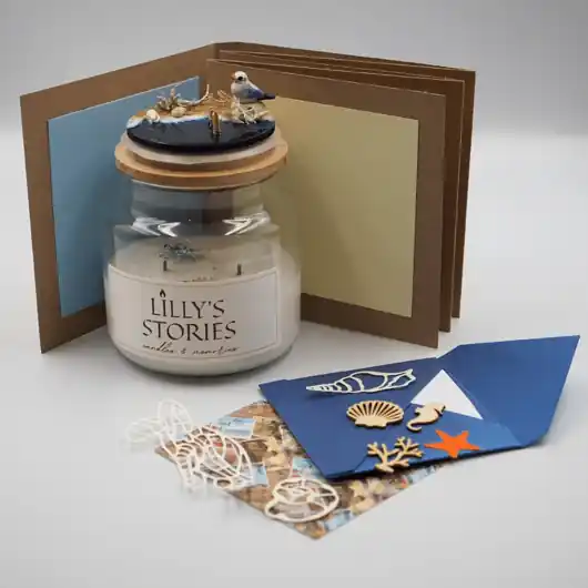 Box prezentowy "The Summer Time Story"-Sea- świeca z albumem Kup online