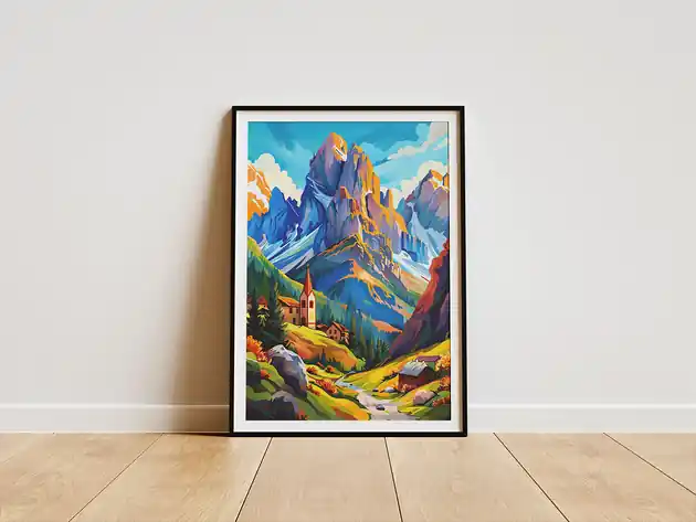 Plakat - Dolomity Taniej