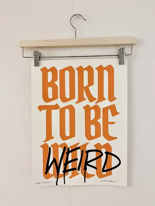 Cena promocyjna Plakat Sitodruk WEIRD / MARKER