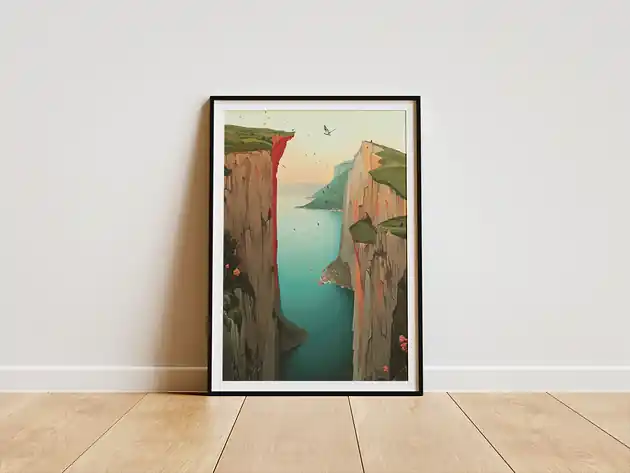 Plakat -Norway cliffs Bestseller