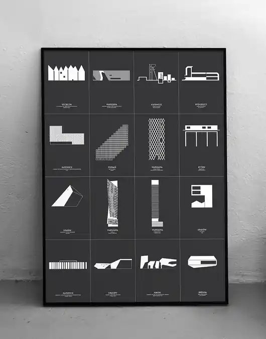 Tylko dziś Architektura w Polsce - plakat 50x70 cm