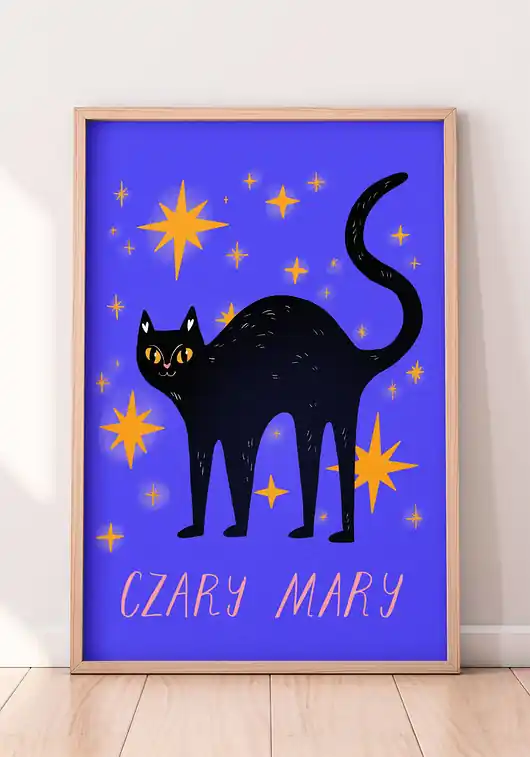Niska cena Plakat Czary Mary - niebieski