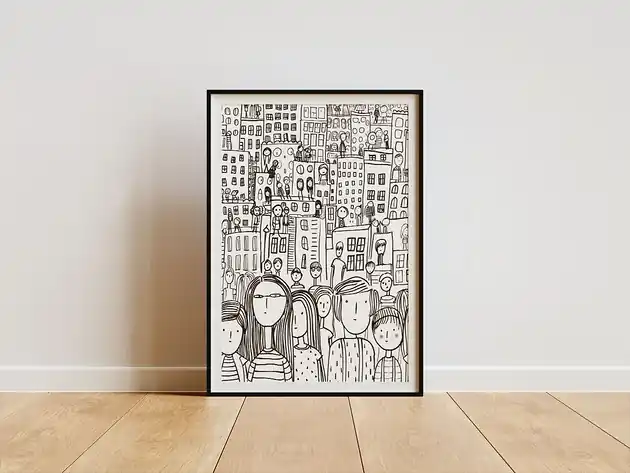 Bezpieczne zakupy Plakat - Overcrowded