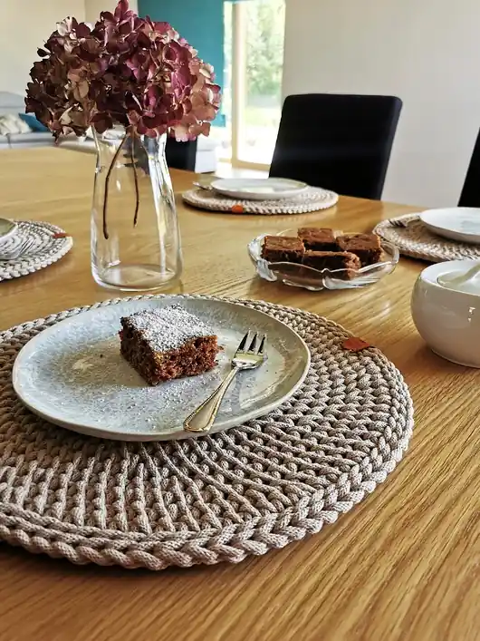 Super okazja Podkładki na stół Magnolia 4szt. beżowe