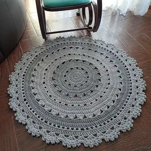 Oferta Dywan okrągły szydełkowy 110cm