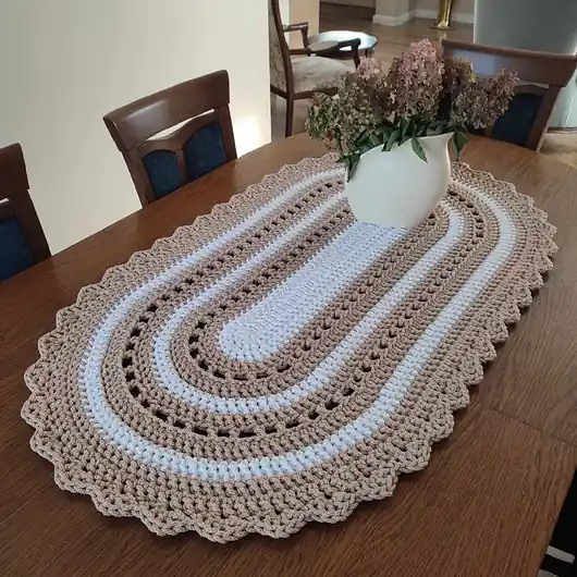 Bieżnik owalny ze sznurka 70cmx120cm Cena promocyjna