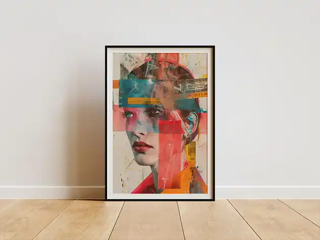 Dodaj do koszyka Plakat - Glitch lady v2