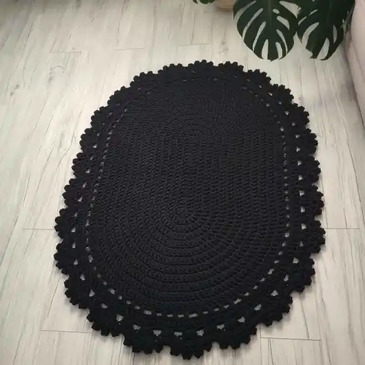 Dywan owalny ze sznurka bawełnianego 90cmx120cm Ograniczona ilość