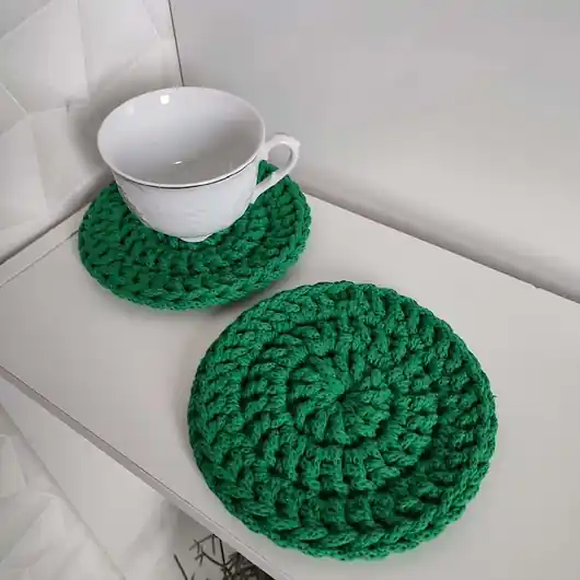 Podkładka pod kubek ze sznurka 17cm Nie przegap