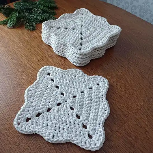 Super okazja Podkładka kwadratowa ze sznurka 30cmx30cm