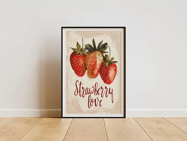 Plakat - Strawberry love Zamów teraz