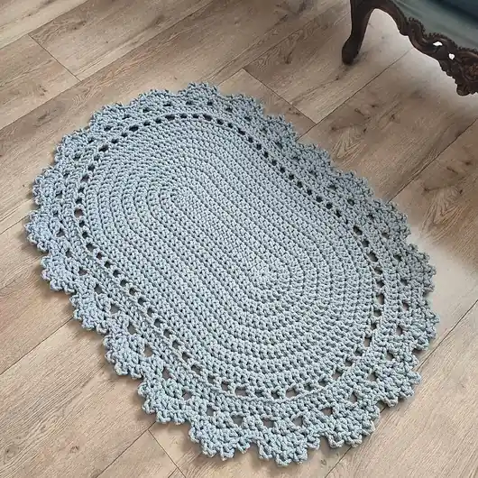 Dywan owalny ze sznurka bawełnianego 70cmx100cm Super okazja