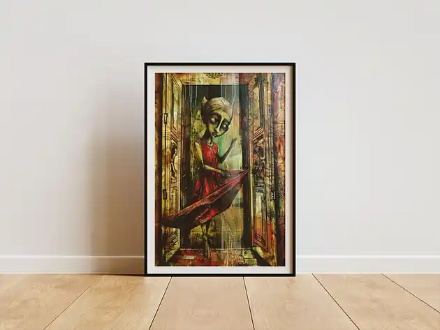 Bezpieczne zakupy Plakat - Baroque Lady