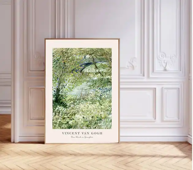Niska cena PLAKAT dekoracyjny , Vincent van Gogh, wystawowy, zielony