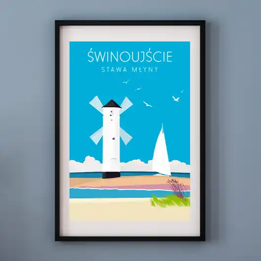 Kup online Plakat ŚWINOUJŚCIE - STAWA MŁYNY