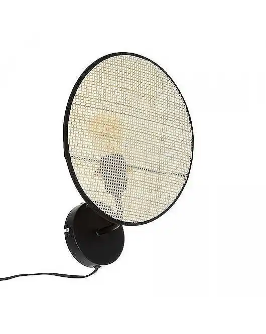 Cena promocyjna Lampa Ścienna Kinkiet Ścienny z Plecionką Wiedeńską