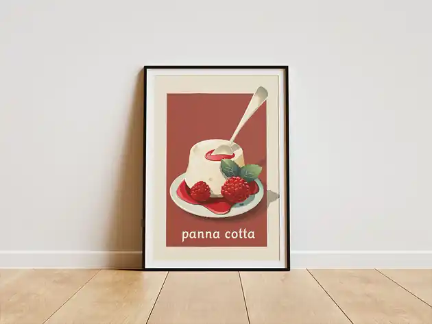 Dodaj do koszyka Plakat - Panna Cotta