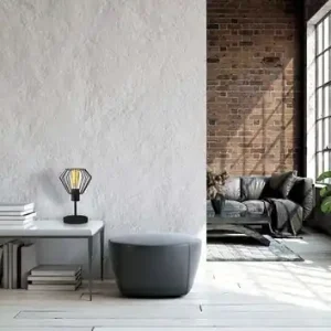 Industrialna lampka stołowa do salonu z diamentowym kloszem GALLE LOFT Okazja