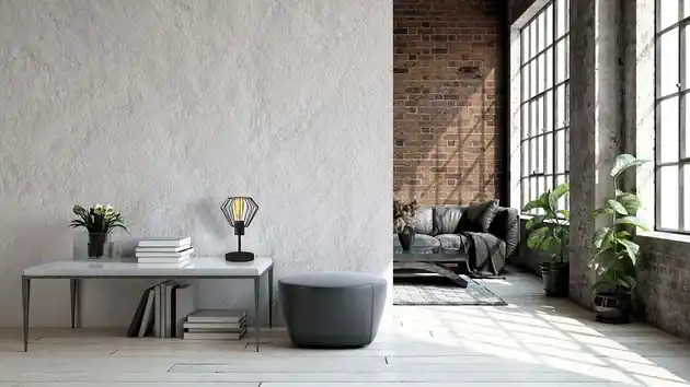 Industrialna lampka stołowa do salonu z diamentowym kloszem GALLE LOFT Okazja