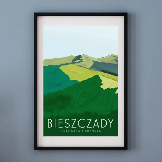 Bezpieczna płatność Plakat BIESZCZADY POŁONINA CARYŃSKA