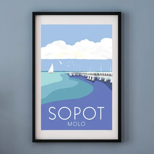 Nowość Plakat SOPOT MOLO