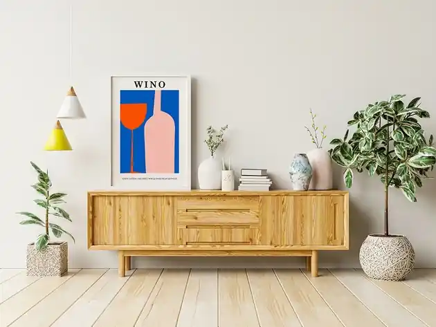 Niska cena Plakat Wino