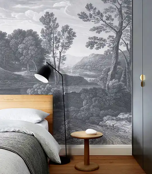 Tapeta Ancient Riverside Grove Blue Hit cenowy