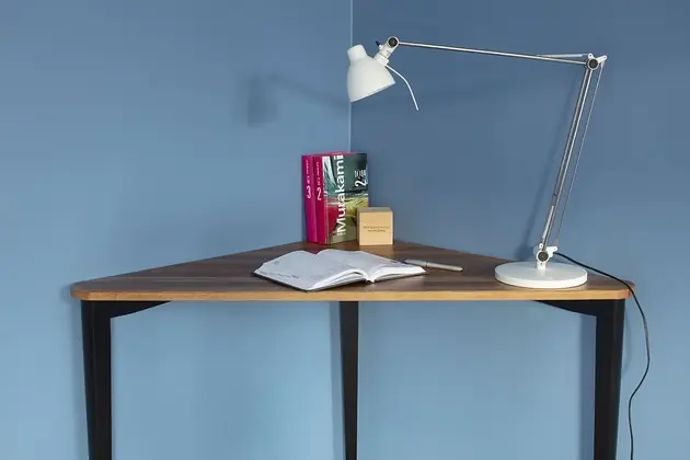 Biurko narożne Naja dębowe 114 cm x 85 cm Oferta