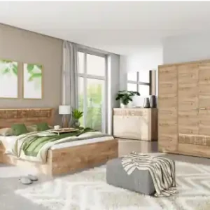 Meble sypialniane NATURAL (LED) Ostatnie sztuki