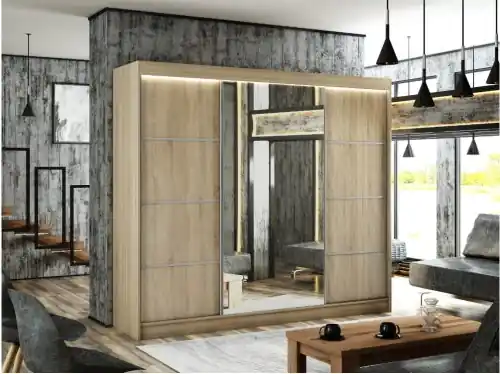 Do wyczerpania zapasów Szafa duża przesuwna RABI 250 cm