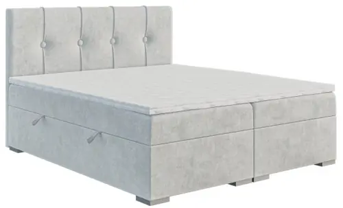 Nowy Łóżko boxspring z pikowanym zagłówkiem RULI