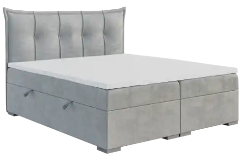 Super okazja Łóżko boxspring z tapicerowanymi panelami MIREL