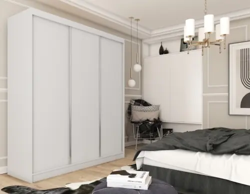 Oferta limitowana Szafa klasyczna gładka do sypialni CLIN 180 cm
