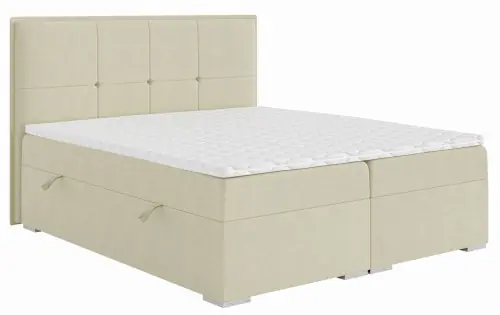 Wysoka jakość Łóżko typu boxspring z tapicerowanym zagłówkiem KERI