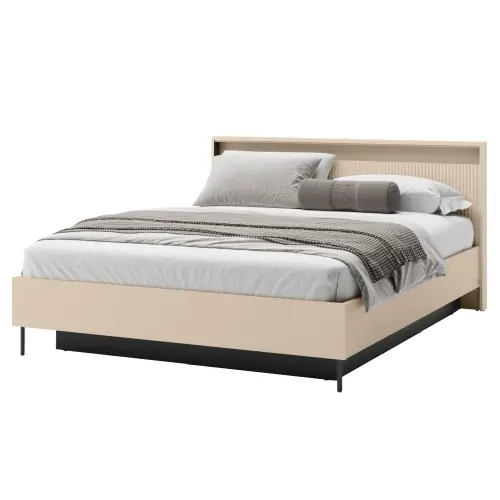 Łóżko dwuosobowe z zagłówkiem 140x200 cm TREND TS-03 Darmowy zwrot