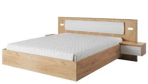 Obniżka ceny Łóżko lewitujce ze stolikami nocnymi OLEX 160x200
