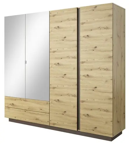 Szafa uchylna nowoczesna z lustrami ARNO 220 cm Ograniczona ilość
