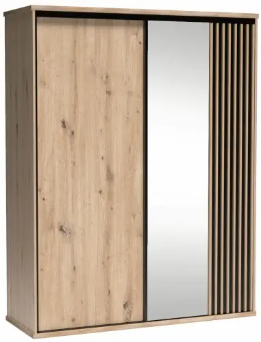 Bestseller Szafa przesuwna z lustrem i lamelami 179 cm CALI 14