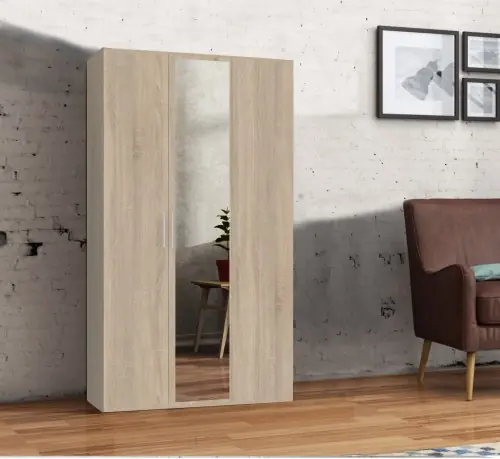 Oferta czasowa Szafa z lustrem do przedpokoju BONE 120 cm